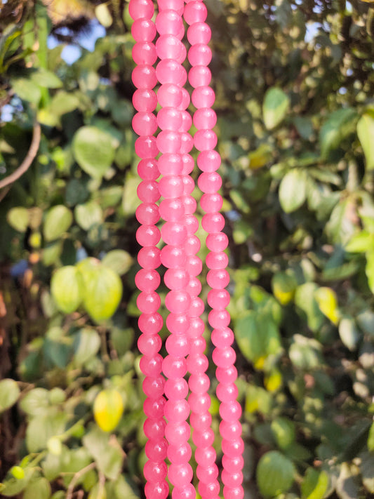 Glass Beads-Dark Pink